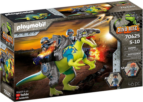 Playmobil Dino Rise Spinosaurus: Doble Poder De Defensa