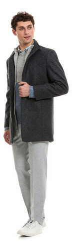 Abrigo Corto Para Hombre Corte Regular Liso Vittorio Forti