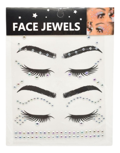 Brillito Piedras Gema Autoadhesivo Cara Ojos Facial Piel