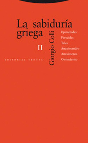 Libro La Sabiduría Griega Ii