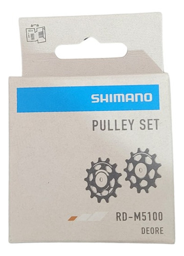Roldana De Cambio Shimano Deore Rd-m5100 Pulley Set Preto Médio