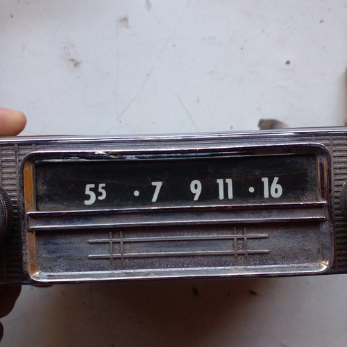 Radio Antigua Auto Cromada 12v Funcionando (Usado)