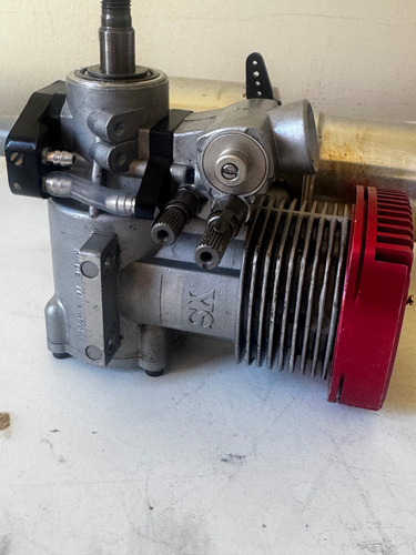 Motor Ys .91 Sr C/ Pipa T Rex 700 Prateado (Usado)