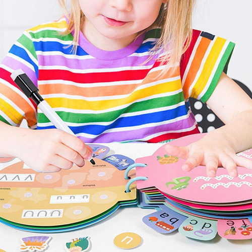 Libro De Pegatinas Del Alfabeto, Preescolar Libro