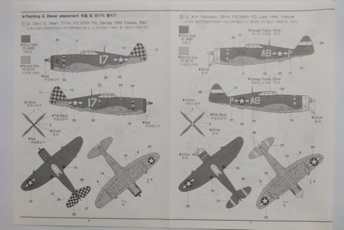 Avião P47 D Thunderbolt Razorback Usaf Academy 1:72 (Usado)