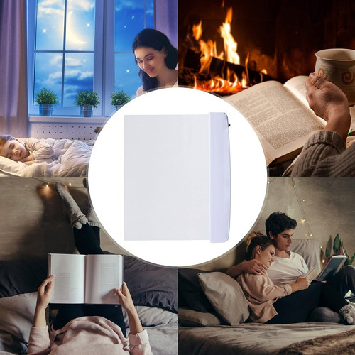 Luz De Lectura En La Cama, Placa Led Blanca Ilumina Página