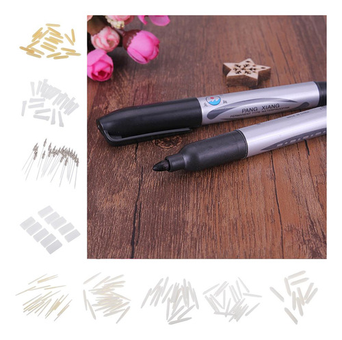 2 Suprimentos De Marcador De Tinta 20pcs 22.5x4.45mm