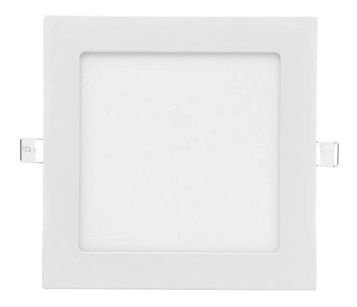 Plafon Panel Led Sica Embutir 12w Cuadrado Luz Fria O Calida