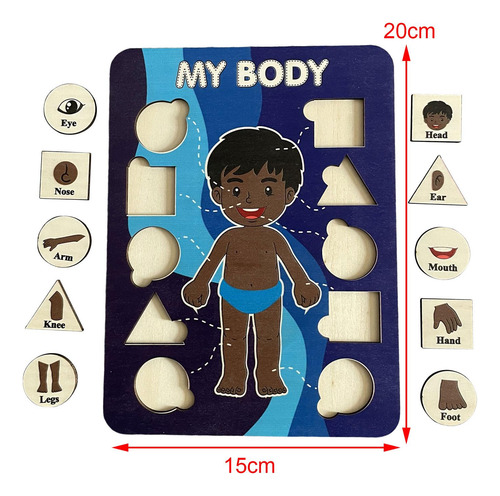 Quebra-cabeça De Corpo Para Crianças, Brinquedos Estilos B