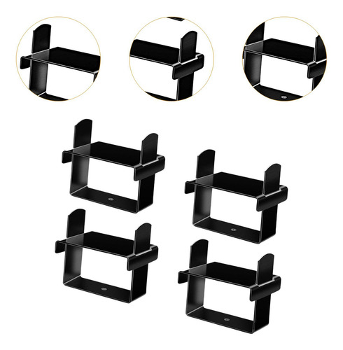 4x Leaf Spring Clamp Kit For Control Of Axle Boat Black