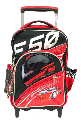 Increible Mochila Reforzada Con Carro Funda Para Lluvia Lsd 81014