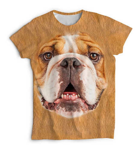 Remera De Perro Cole Bulldog Ingles Cción Furious