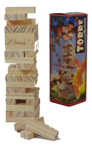 Juego Jenga Clásico Retro Torre Apilable De Calidad 