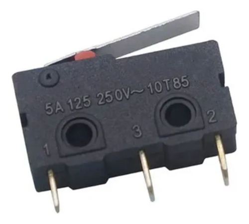 Chave Micro Switch Kw11-3z-5 3 Terminais 56mm Preto