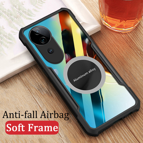 Case For Vivo V40 5g Parche Con Imán+mica