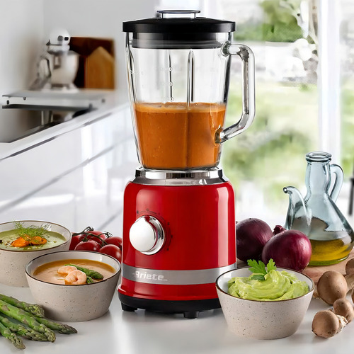 Liquidificador Ariete Moderna Copo Vidro 1,5l Vermelho 220v