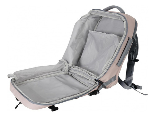 Mochila Espalda Viajera Carryon Cabina Impermeable Elf Rosa Rosa