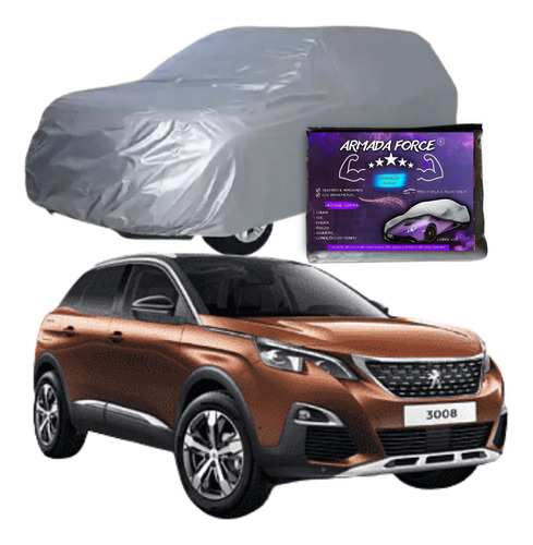 Capa Cobrir Peugeot 3008 Suv 100% Forrada Armada Force