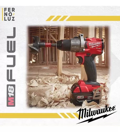 M18 FUEL™ Brushless Taladro Percutor Atornillador Milwaukee 2904-259  Mandril Metálico 1/2 de 158 NM con 2 Baterías M18 5Ah & Cargador de 220V –