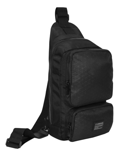 Mochila Crossbody Judo Rombos Negro Head