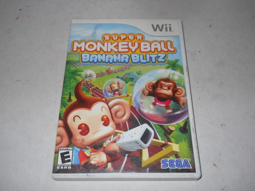 Solo Caja Y Manual Super Monkey Ball Banana Blitz Wii +++ (Usado)