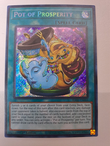 Pot Of Prosperity Ra01-en066 Secret Rare Yugioh 