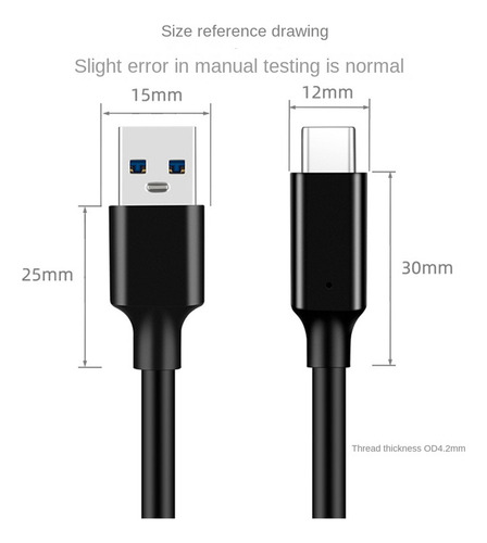 Cable Usb 3.2 C De 10 Gbps, Usb A A -c 3.2, Transferencia De