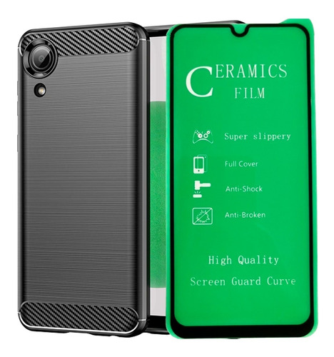 Funda Estuche Forro + Vidrio Cerámico Para Samsung A03 Core