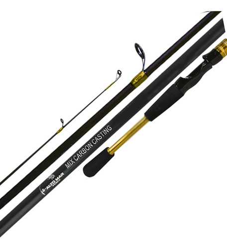 Kit 02 Varas De Molinete Fibra De Carbono 1,60mt 25lb 2 Pts