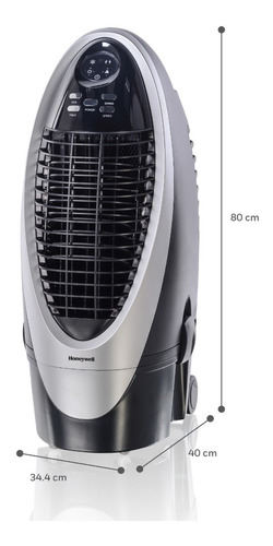 Honeywell Cs10Xe Enfriador de aire evaporativo portátil 100 W Gris 10 litros Plata y Negro 