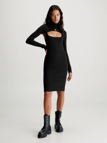 Vestido Calvin Klein Corto Mujer Negro
