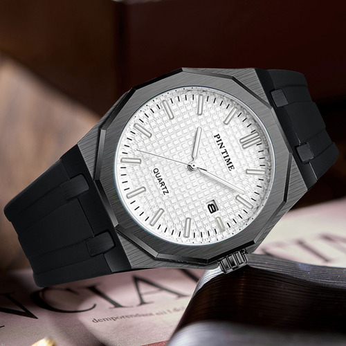 Elegante Reloj Deportivo De Cuarzo Para Hombre Con Correa De