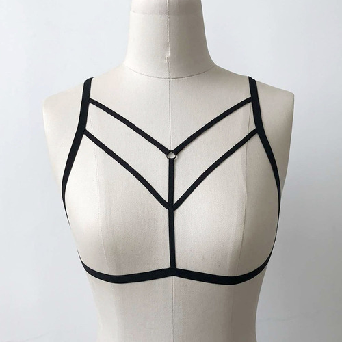 Sujetador Con Tiras Elásticas Halter Para Mujer
