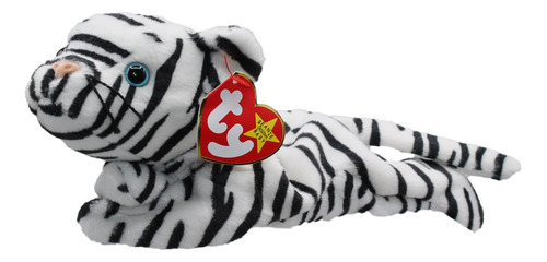 Ty Beanie Babies Blizzard The White Tiger - Peluche De 8 Pul