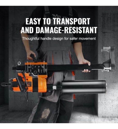Taladro De Núcleo 0.8 A 11.8 Pul De Diametro 3500w Naranja-negro 60hz