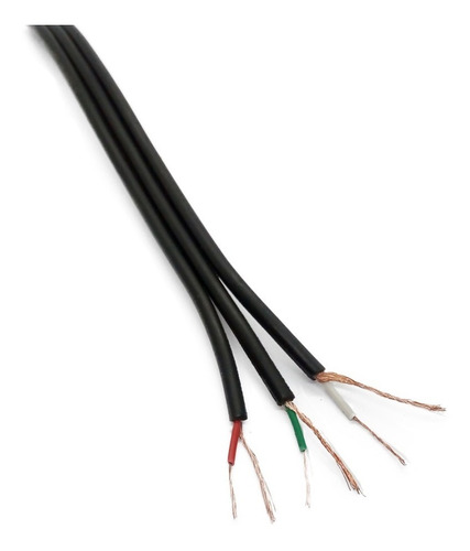 Cable Apantallado 3x18 Awg Para Audio Y Video Por Metro