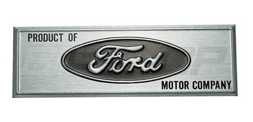 Emblema Soleira Da Porta Ford Mustang 65-66 Unidade