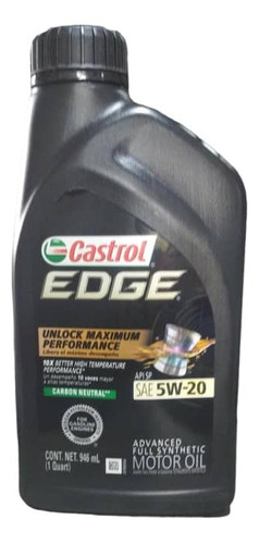 Aceite Castrol Edge  5w-20 Full Sintetico