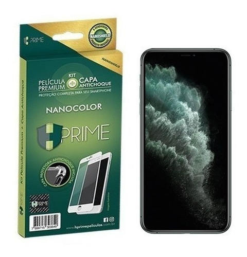 Kit Nanocolor Hprime Pelicula + Capa iPhone 11 Pro 5.8 Preto