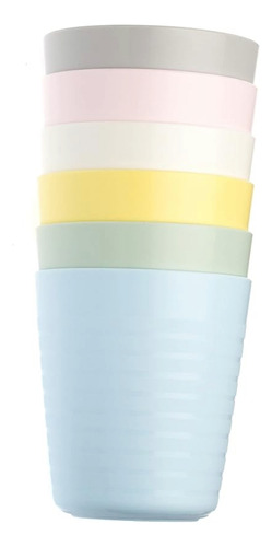 Set De 6 Vasos Tazas Multicolor Bebe Niño Niña Aprendizaje