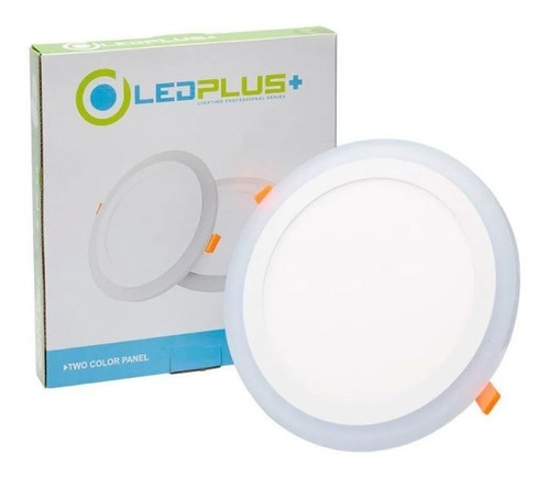 Lampara Led Circular Empotrable Blanca/azul 3+2w Ledplus 