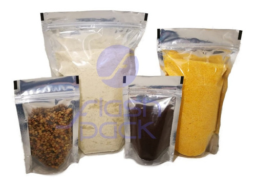 Envase Doypack 15x25cm. X 50un. Metal/cristal Promo