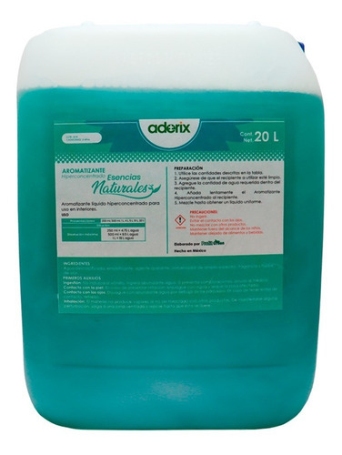 Aromatizante Líquido Esencias Naturales 20 Litros