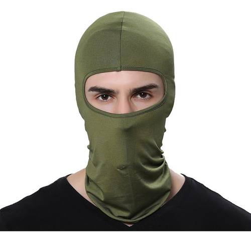 Paquete De 3 Pasamontañas Balaclava Verde Ejército Unisex