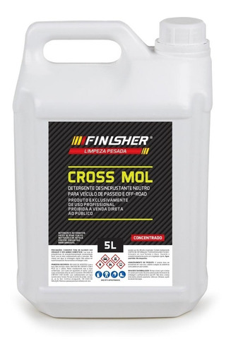 Imagem 1 de 2 de Detergente Neutro Finisher Cross Mol Off Road E Passeio 5l