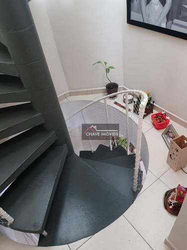 Imagem 17 de 26 de Cobertura Com 2 Dormitórios À Venda, 111 M² Por R$ 532.000,00 - Aparecida - Santos/sp - Co0058
