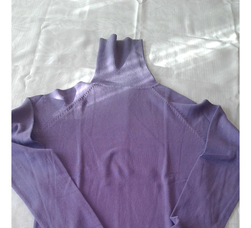 Ml Buzo Cuello Alto Color Violeta - T. S