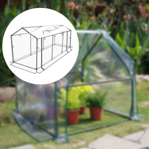 Mini Invernadero Kit De Cubierta Para De 180cmx140cmx105cm