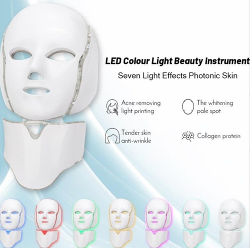 7 Colores Para Máscara Led Facial De Terapia Con Luz Led JUTANG 127V