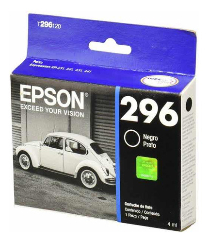 Cartucho Epson 296 Negro 3pzas